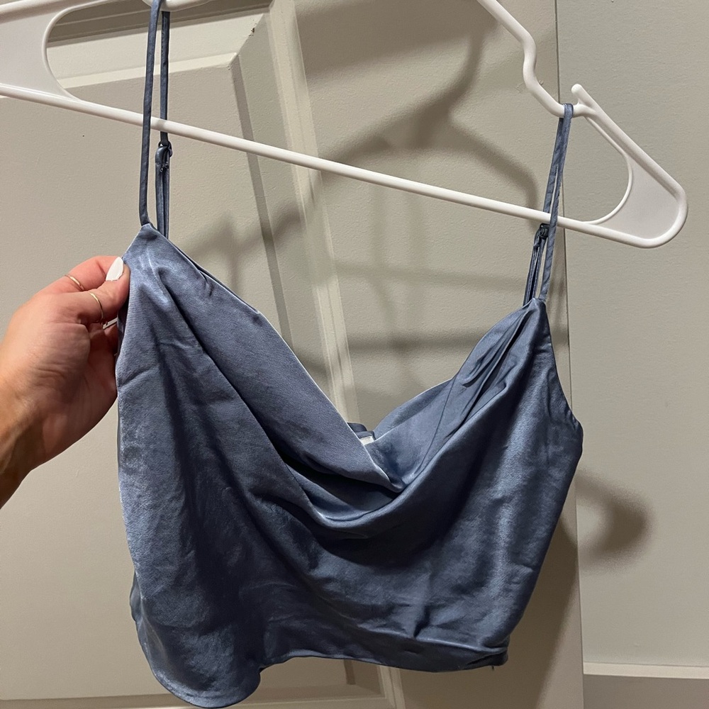 ZARA satin top